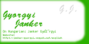 gyorgyi janker business card